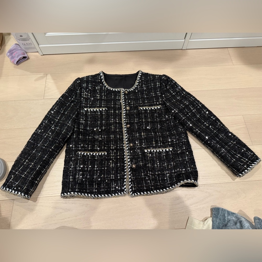 Women's Black Tweed Jacket
